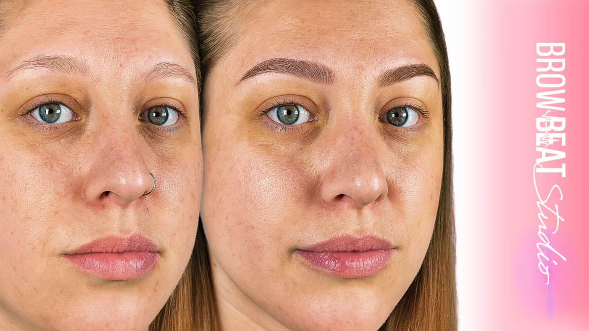 Natural Brow Structure Restoration microblading restoration dallas natural eyebrow structure hair loss brows