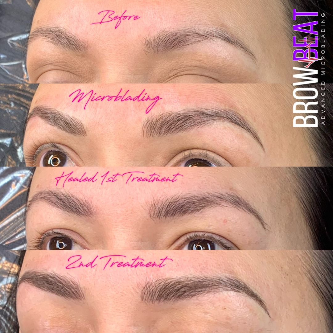 Microblading Eyebrows Before and After 2021