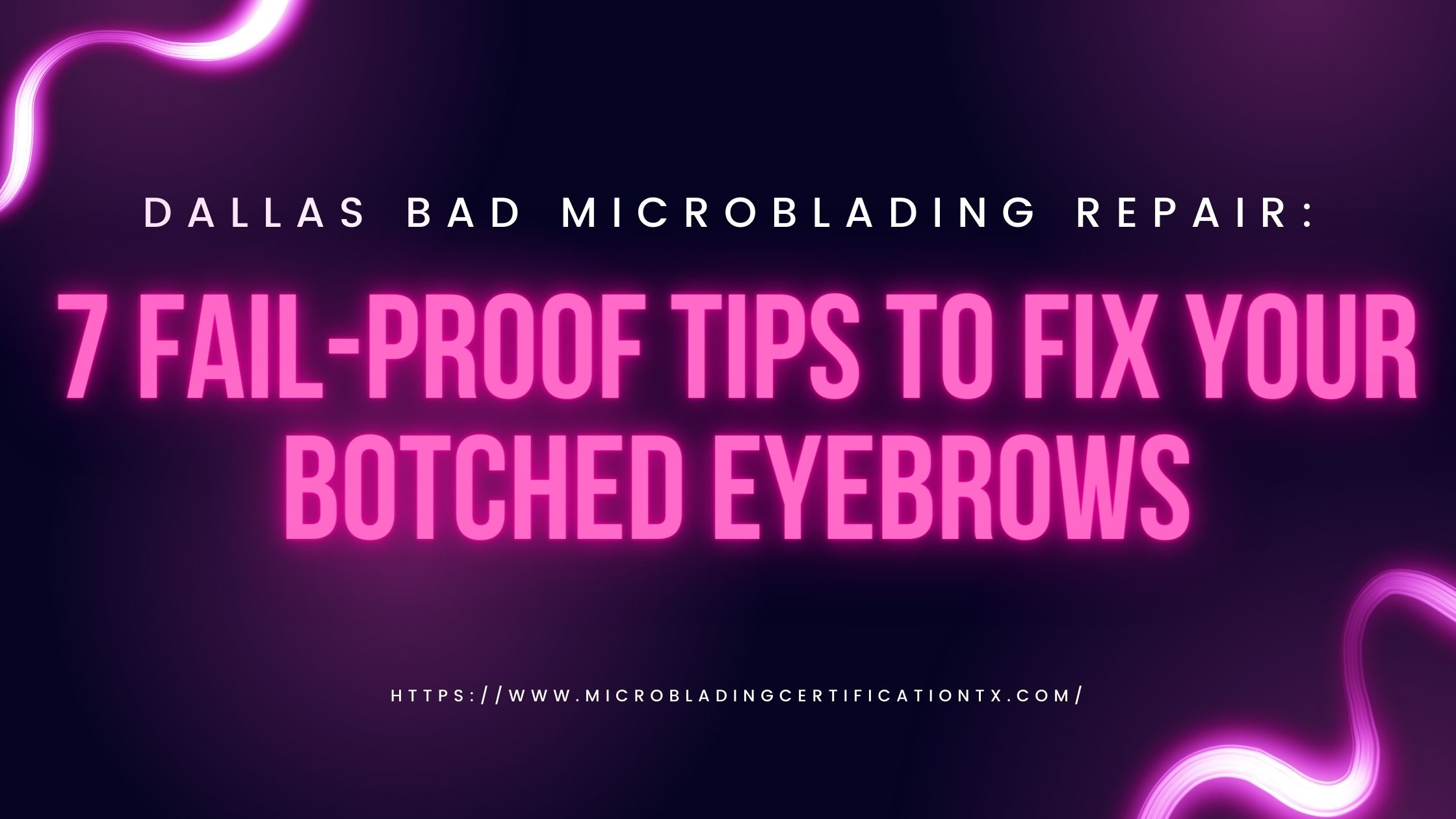 Dallas bad microblading repair