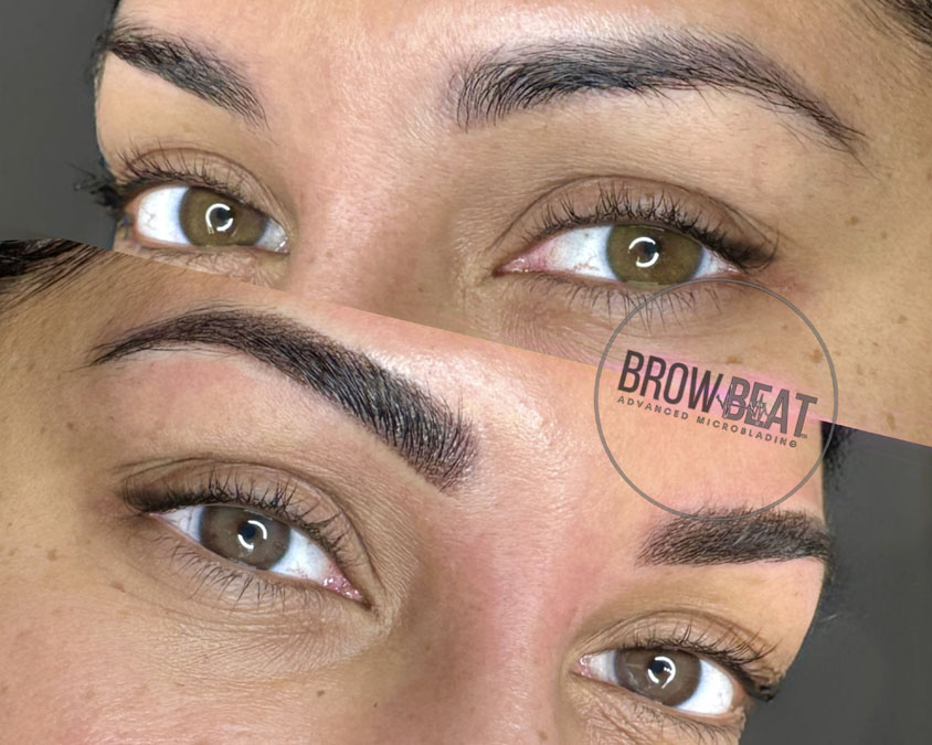 What Is Semi Permanent Brow Tattoo Powder Brows Dallas Powder brow tattoo shading results Dallas