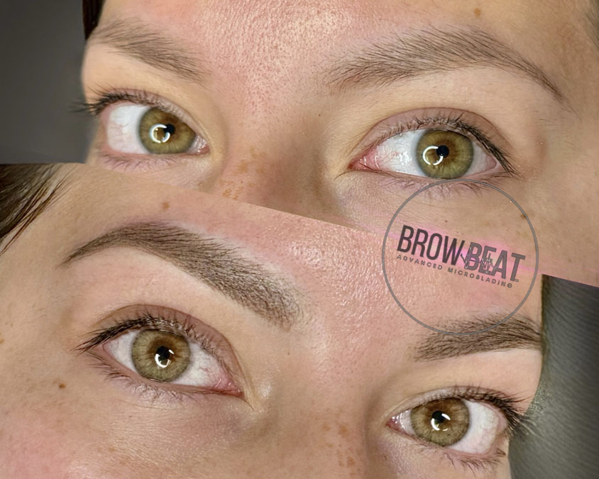 What Is Semi Permanent Brow Tattoo Dallas Guide Microblading powder brows combo brows results Dallas