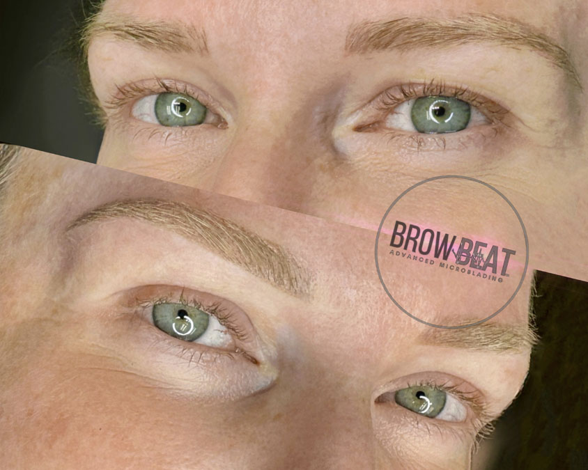 What Is Semi Permanent Brow Tattoo Results Dallas Semi permanent eyebrow tattoo before and after Dallas