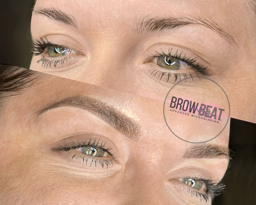 Bold Soft Powder Brows by BrowBeat Studio Dallas cosmetic tattoo, eyebrow tattoo