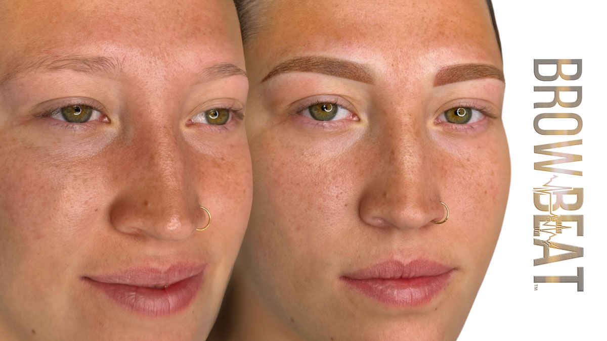 Medical-adjacent cosmetic tattoo Powder Brow Tattoo Density Enhancement For Cosmetic And Recovery Clients