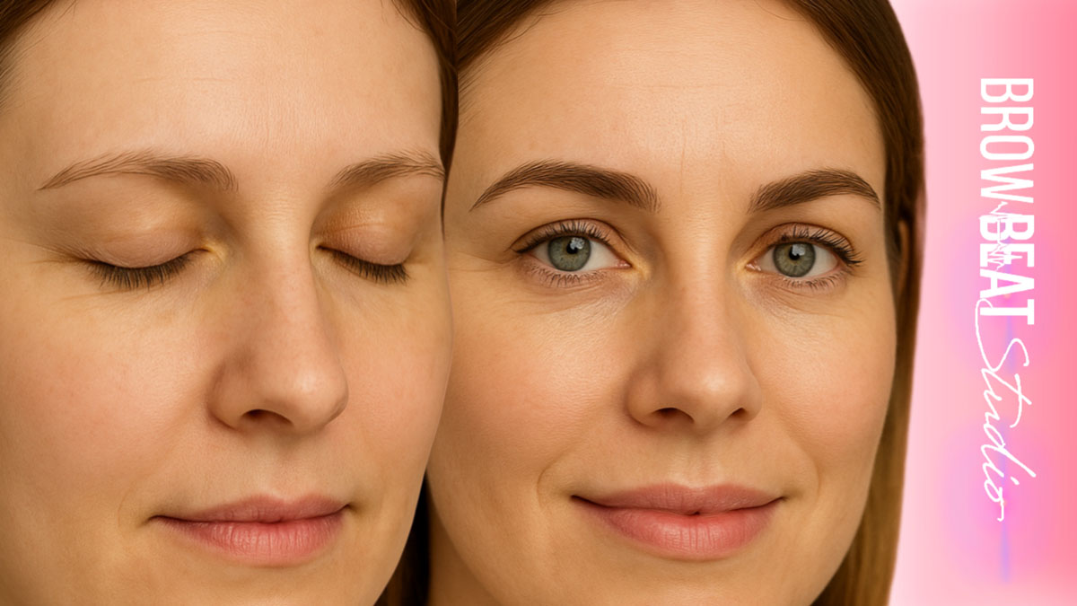 ombre powder brows Texas PMU studio near me, semi permanent makeup