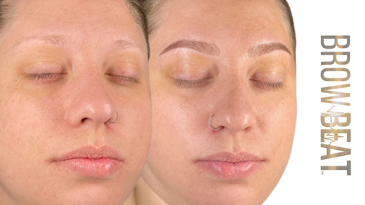 Gentle Shaded Brow Cosmetic Tattoo For All Skin Types gentle powder brow tattoo