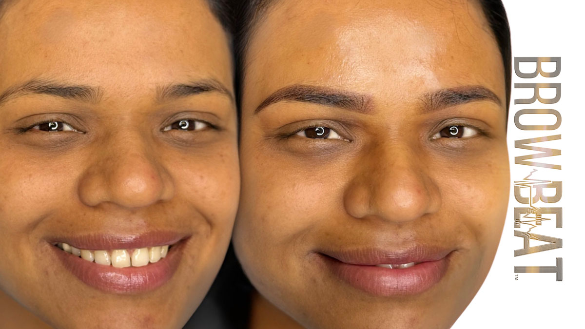 sensitive skin micropigmentation, cosmetic tattoo Dallas TX Powder Brow Tattoo Density Enhancement – Dallas