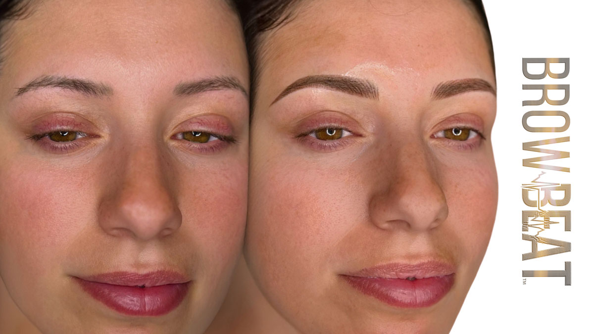 semi permanent makeup brows, cosmetic eyebrow tattoo Gentle Shaded Brow Cosmetic Tattoo – Dallas TX