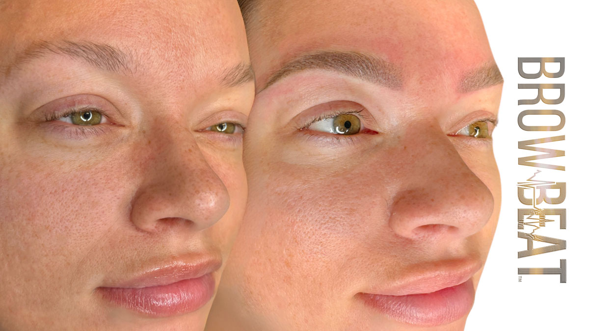 Gentle Color Blend Brow Restoration – Dallas Soft pigment blending cosmetic tattoo