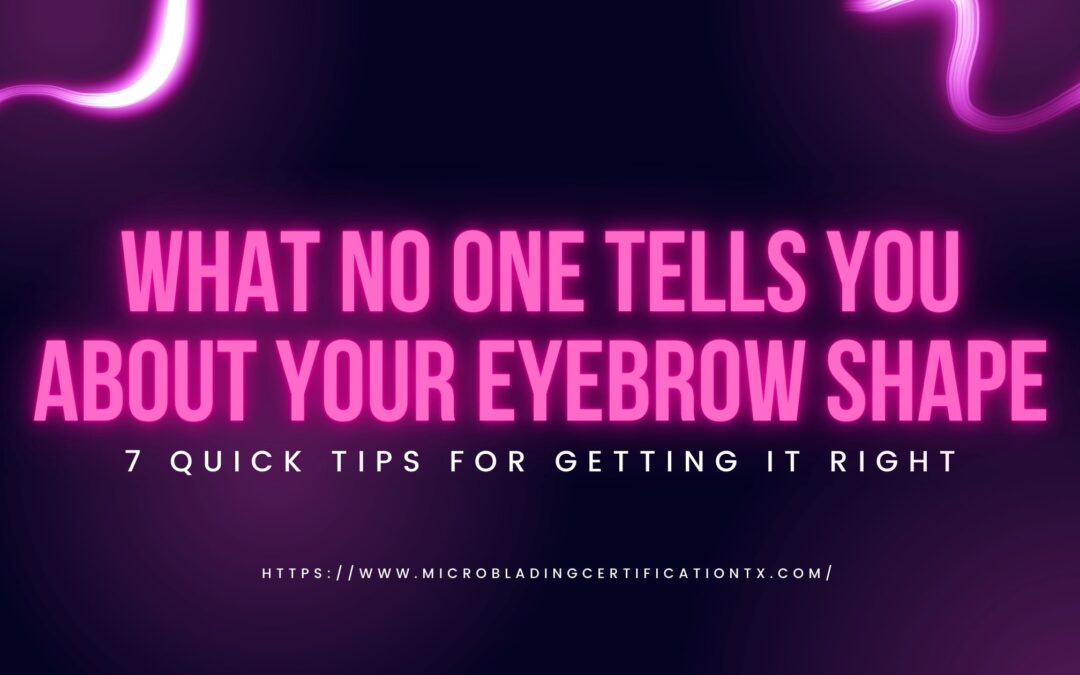 What No One Tells You About Your Eyebrow Shape–7 Quick Tips for Getting It Right