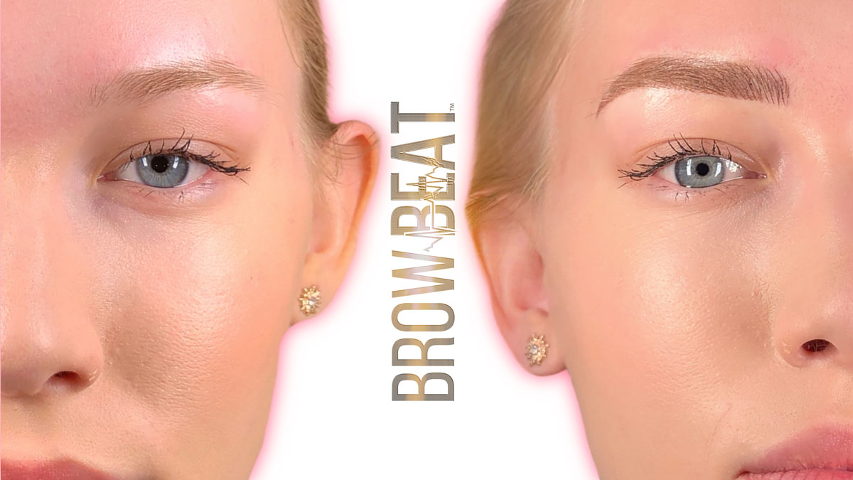 Hybrid brows creating bold, glamorous eyebrow definition