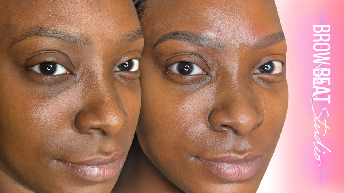 High Melanin Ombré Aftercare High melanin ombré brows supported by aftercare guide